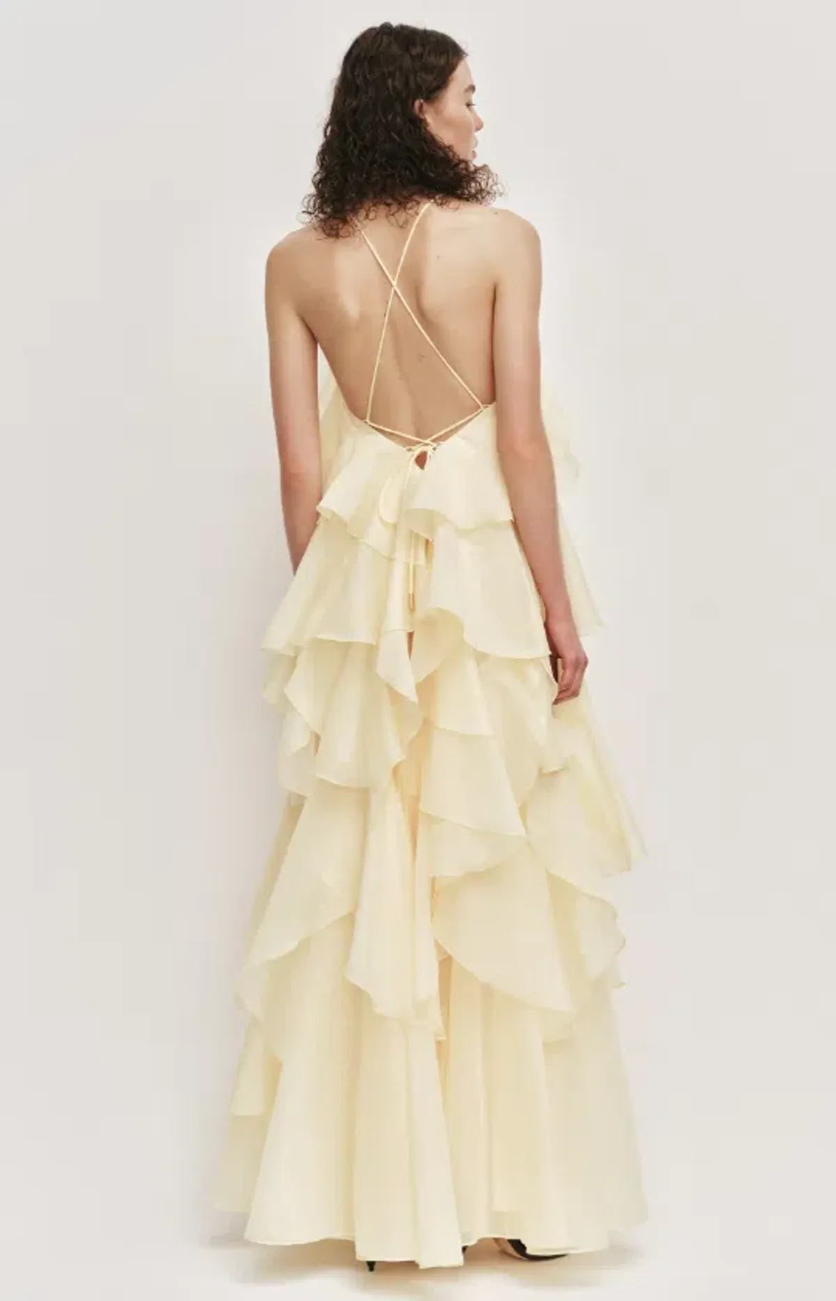 AJE Pandorea Layered Maxi Dress Butter Size 6 - Image 2
