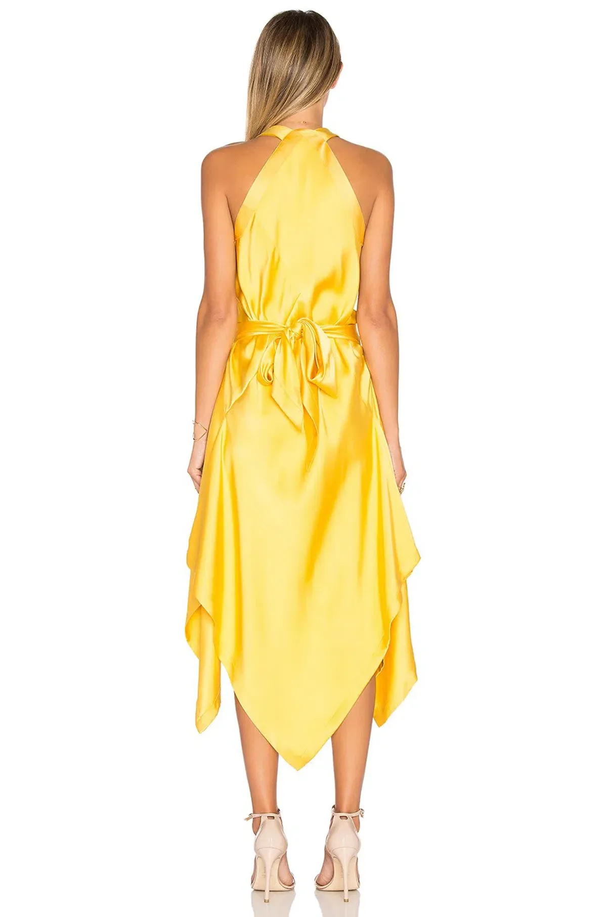 KITX Fluid Drape Dress In Marigold Size 6 - Image 3