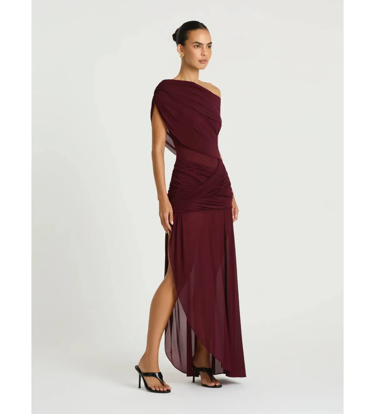 Benni Otto Maxi Dress in Plum Size AU12 - Image 2