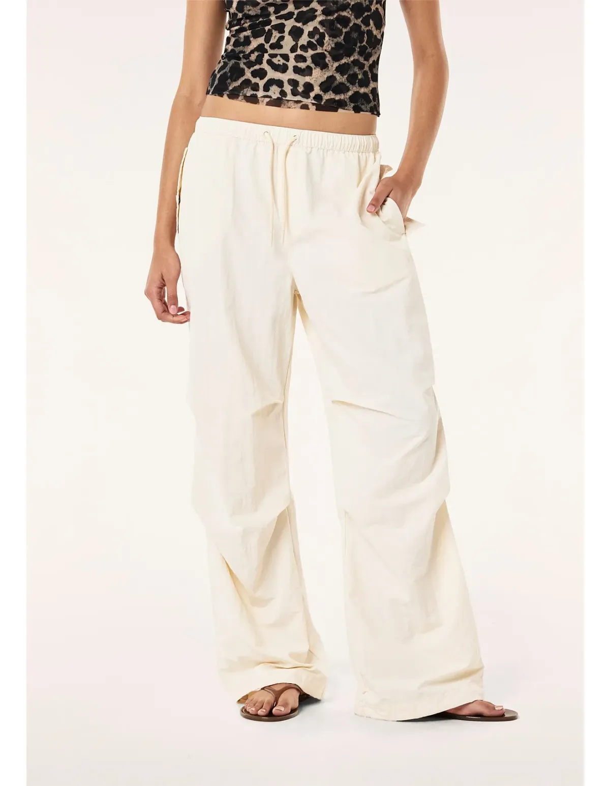 P.E Nation Discovery Pant White Ankle S - Image 1