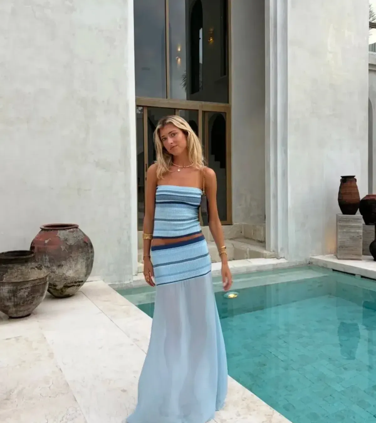 DESERO JACARE SARDINIA SET IN BLUE SIZE XS - Image 5