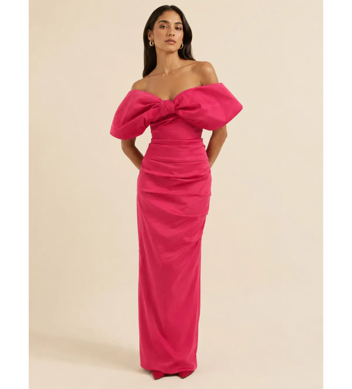 Rachel Gilbert Memphis Maxi Gown in Watermelon Size 2/AU10 - Image 1