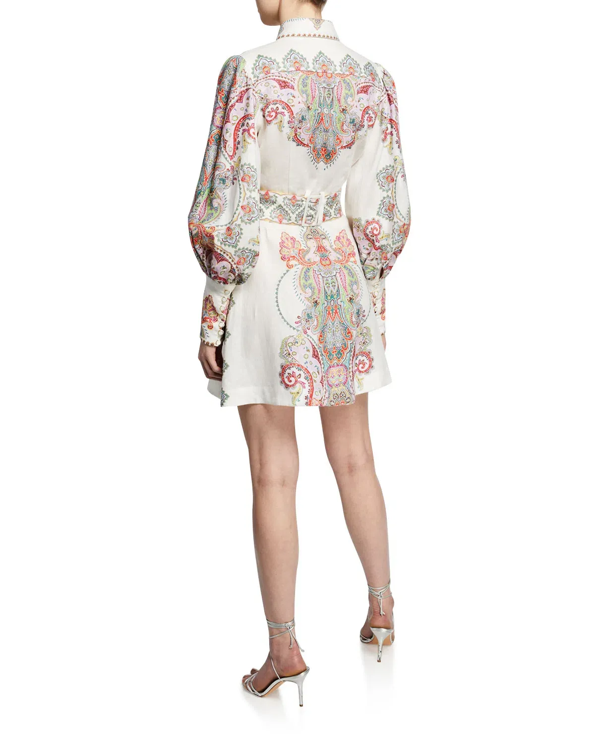 Zimmermann Ninety Six Shirt Dress Print Size 8 - Image 2