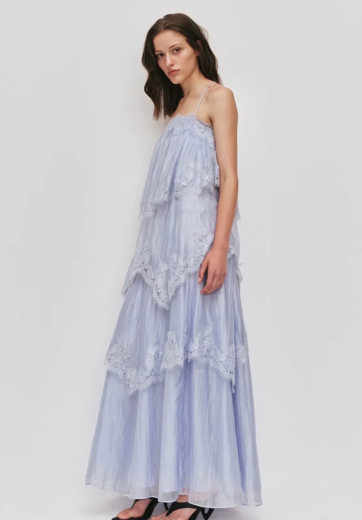 AJE- Ophelia Lace Gown- Blue- Size 8 - Image 4