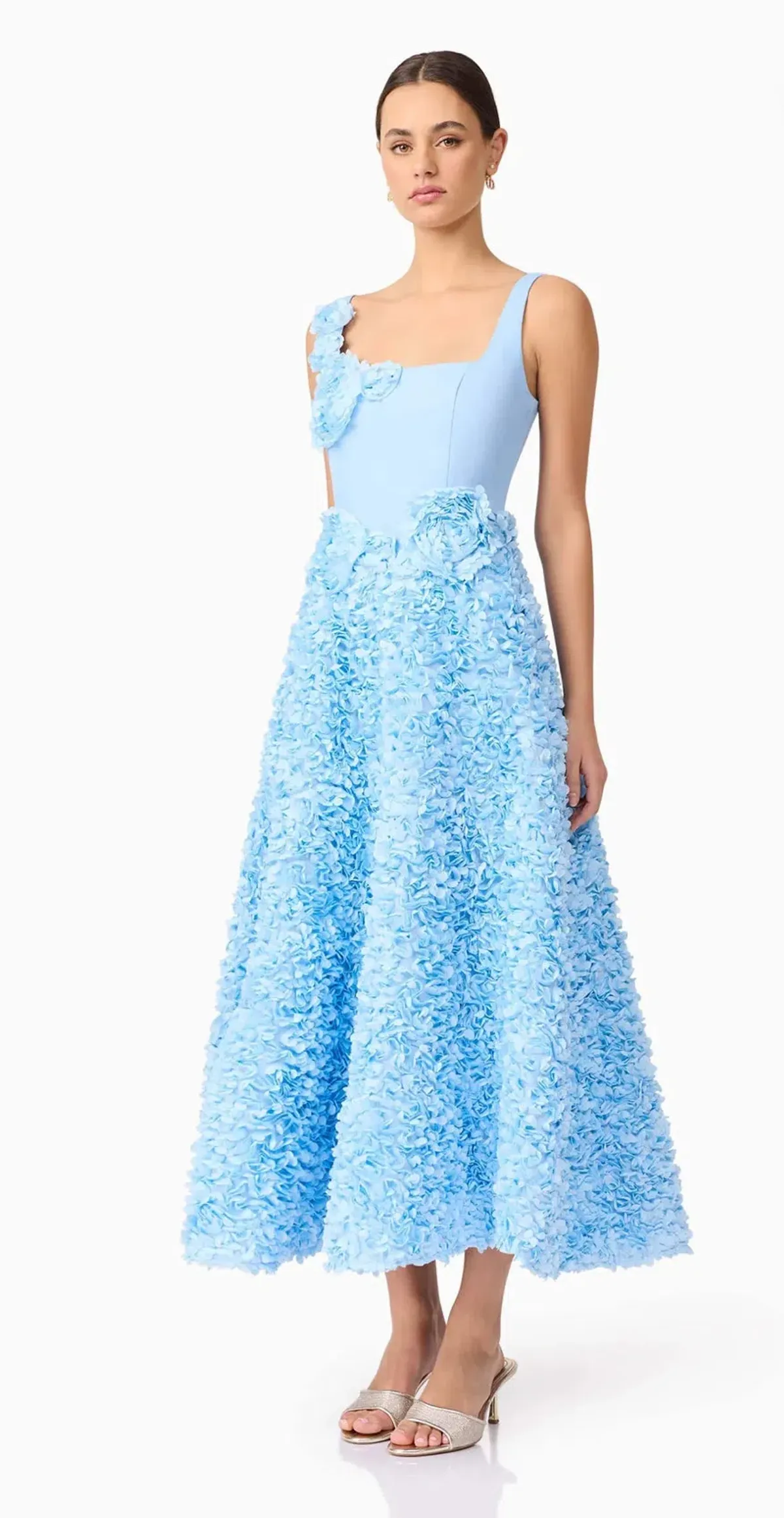 Elliatt- Kaia Floral Maxi Dress- Blue- Size XL - Image 3