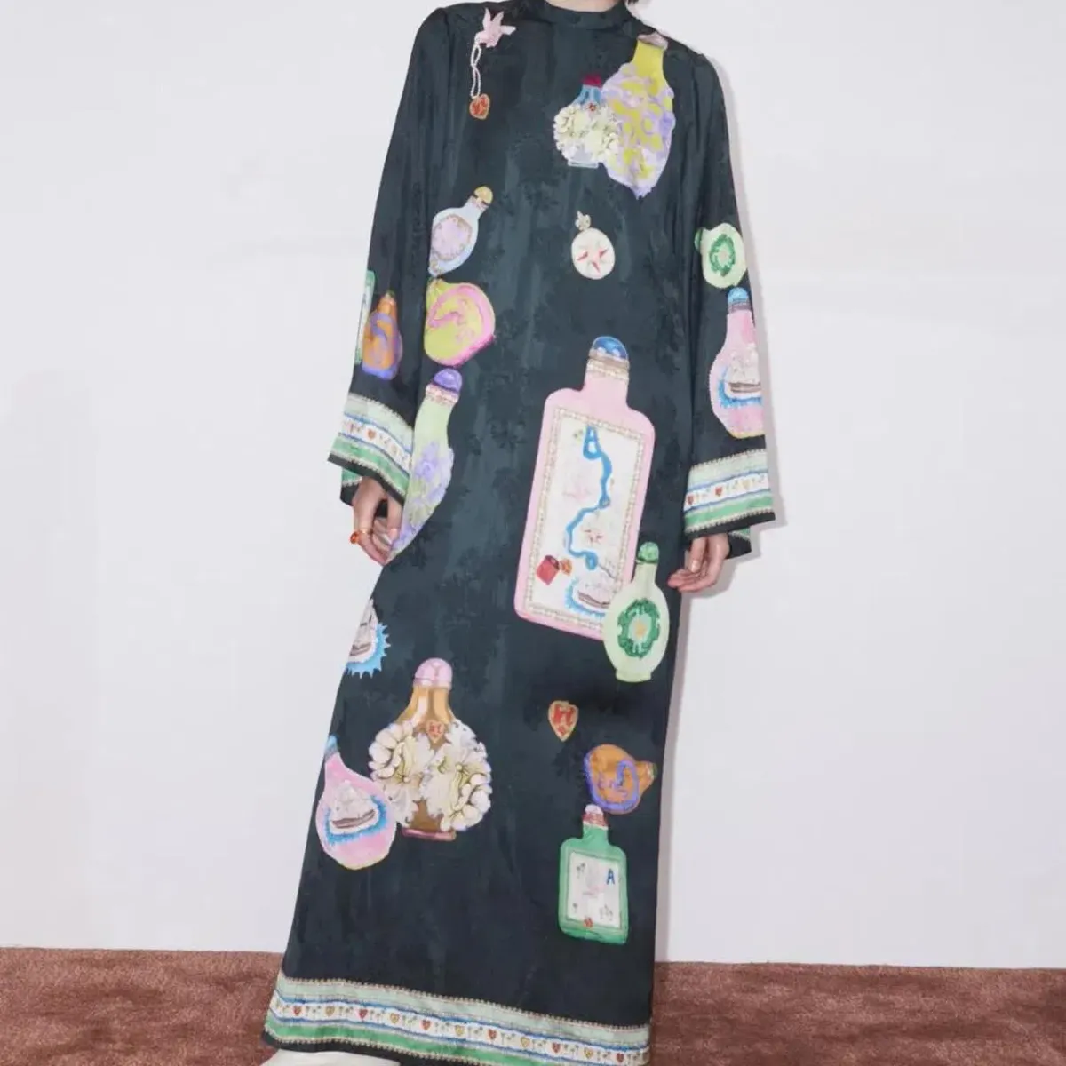 Alemais Royal Midi Dress Print Size 10 - Image 4