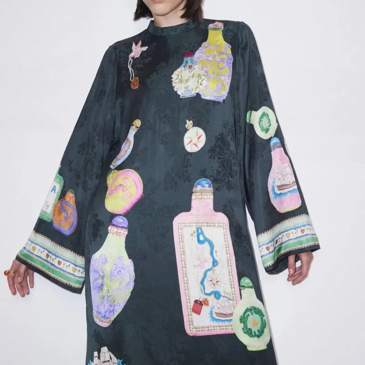 Alemais Royal Midi Dress Print Size 10 - Image 5
