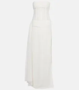 Christopher Esber White Veiled Corset Dress - Size 6 AU for rent on The Volte - image 5