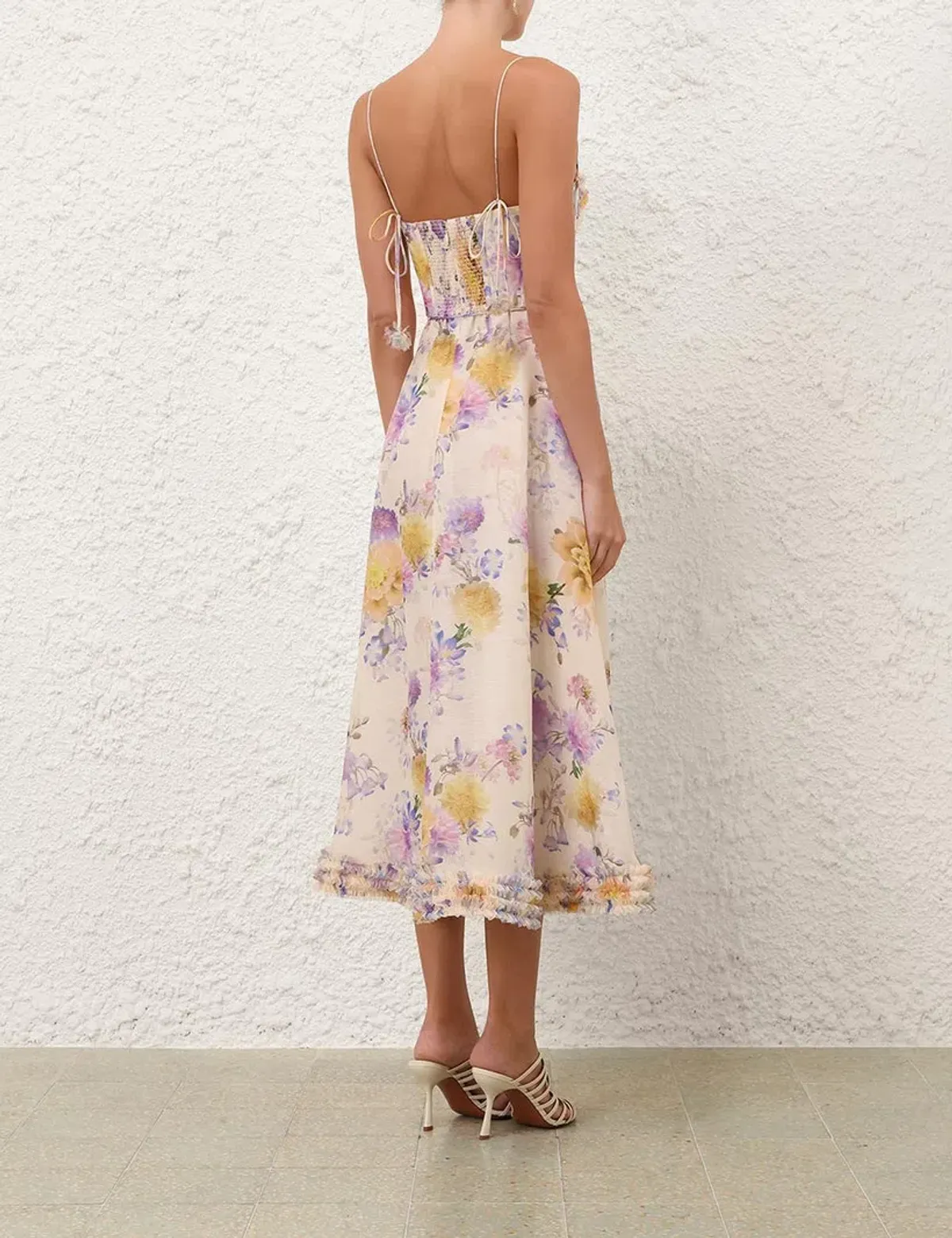 The Luna Ruffle Midi Dress  - Image 4