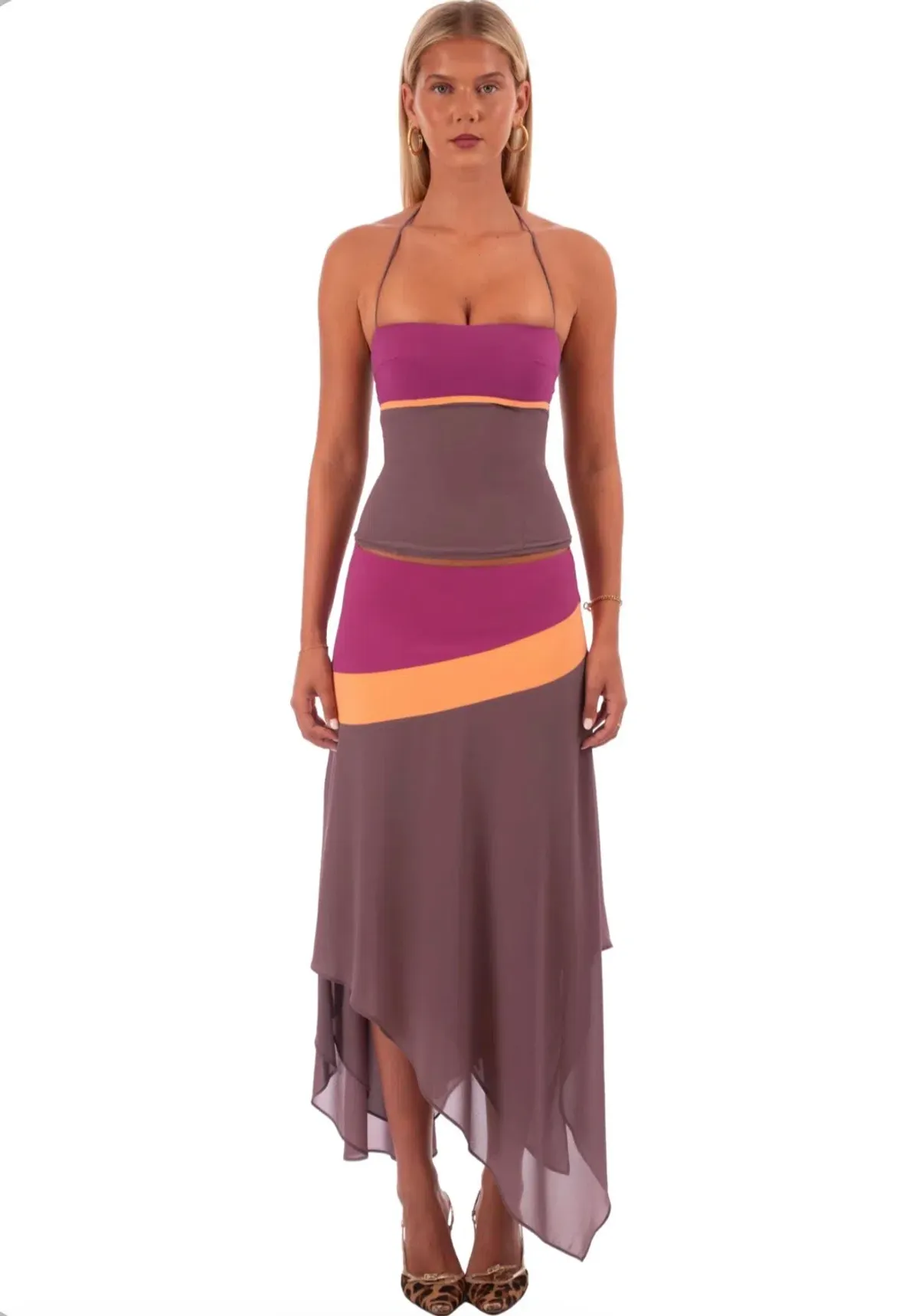 I am Delilah Iris Corset & Skirt Set in Mauve Size S - Image 1