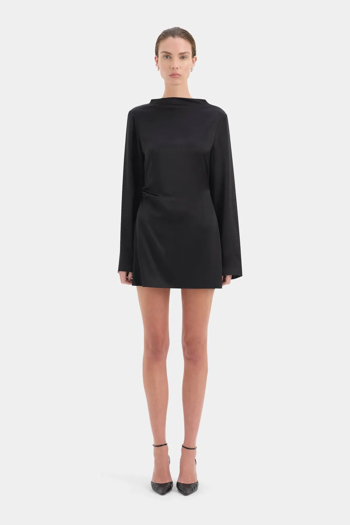 Sir the Label Yasmine Mini Dress in Black Size 3 / AU 12 - Image 1