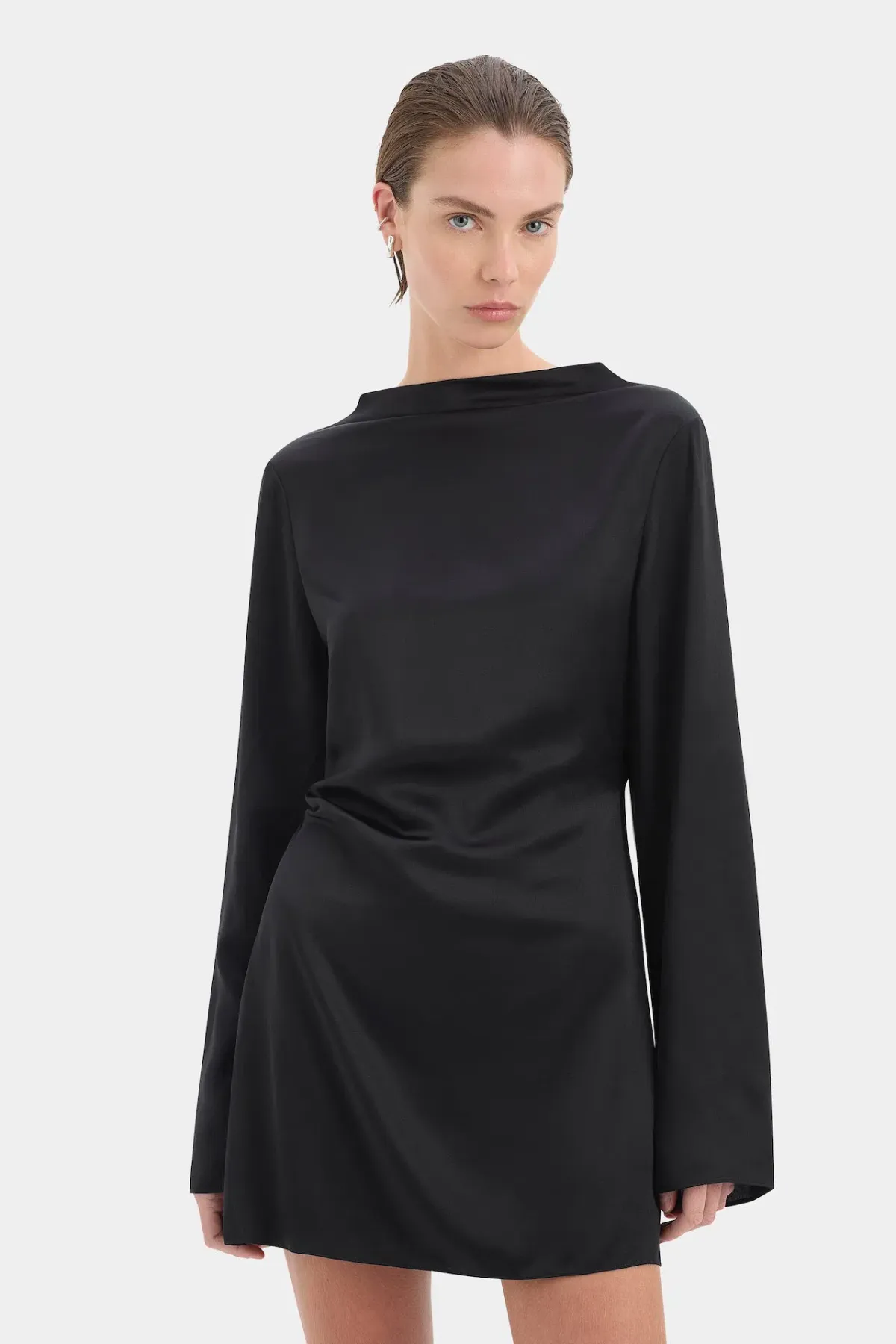 Sir the Label Yasmine Mini Dress in Black Size 3 / AU 12 - Image 2