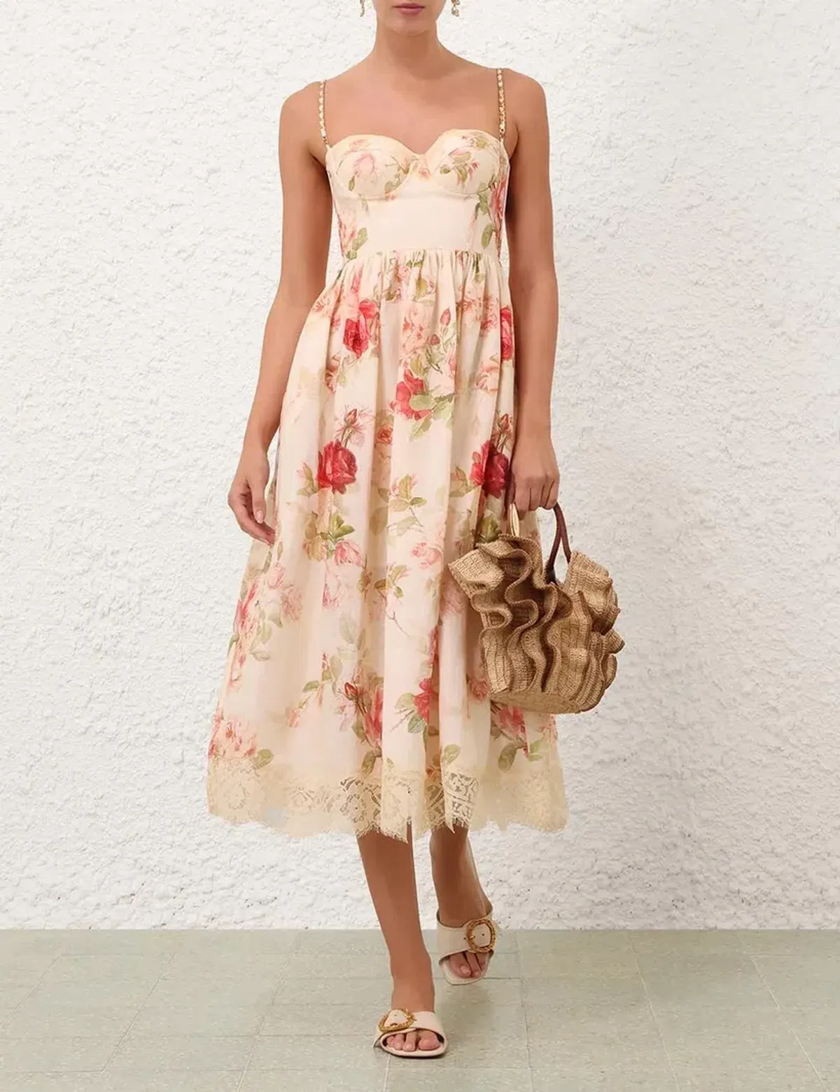 Zimmermann Roselight Picnic Midi Dress - size 1 - Image 4