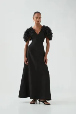 🖤 BRAND NEW AJE Muse Maxi Dress – Black – Size 10 AU Gown 🖤 for rent on The Volte - image 6