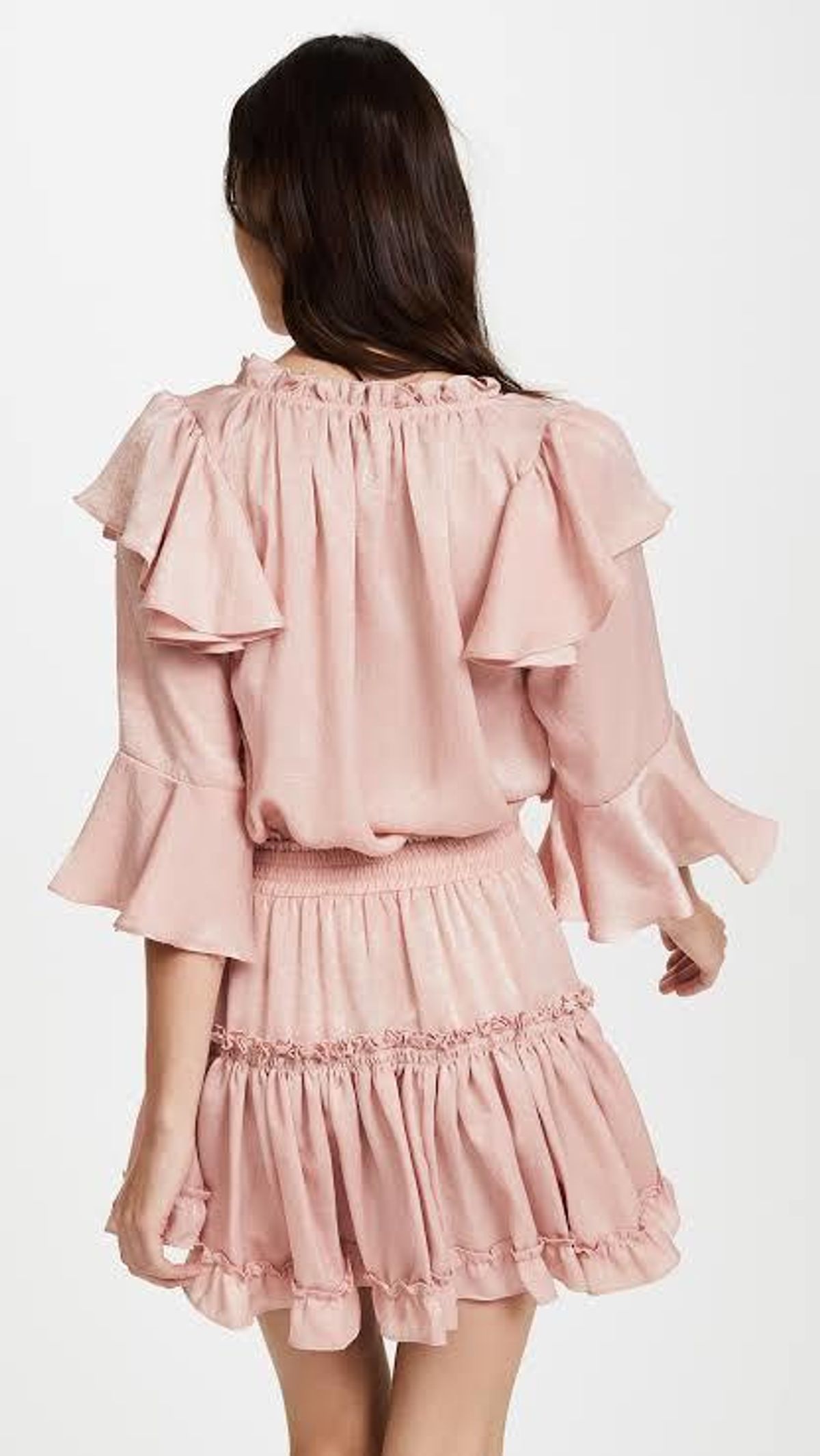 Misa Los Angeles Aliz Dress Mauve Pink Size AU 6 - Image 5