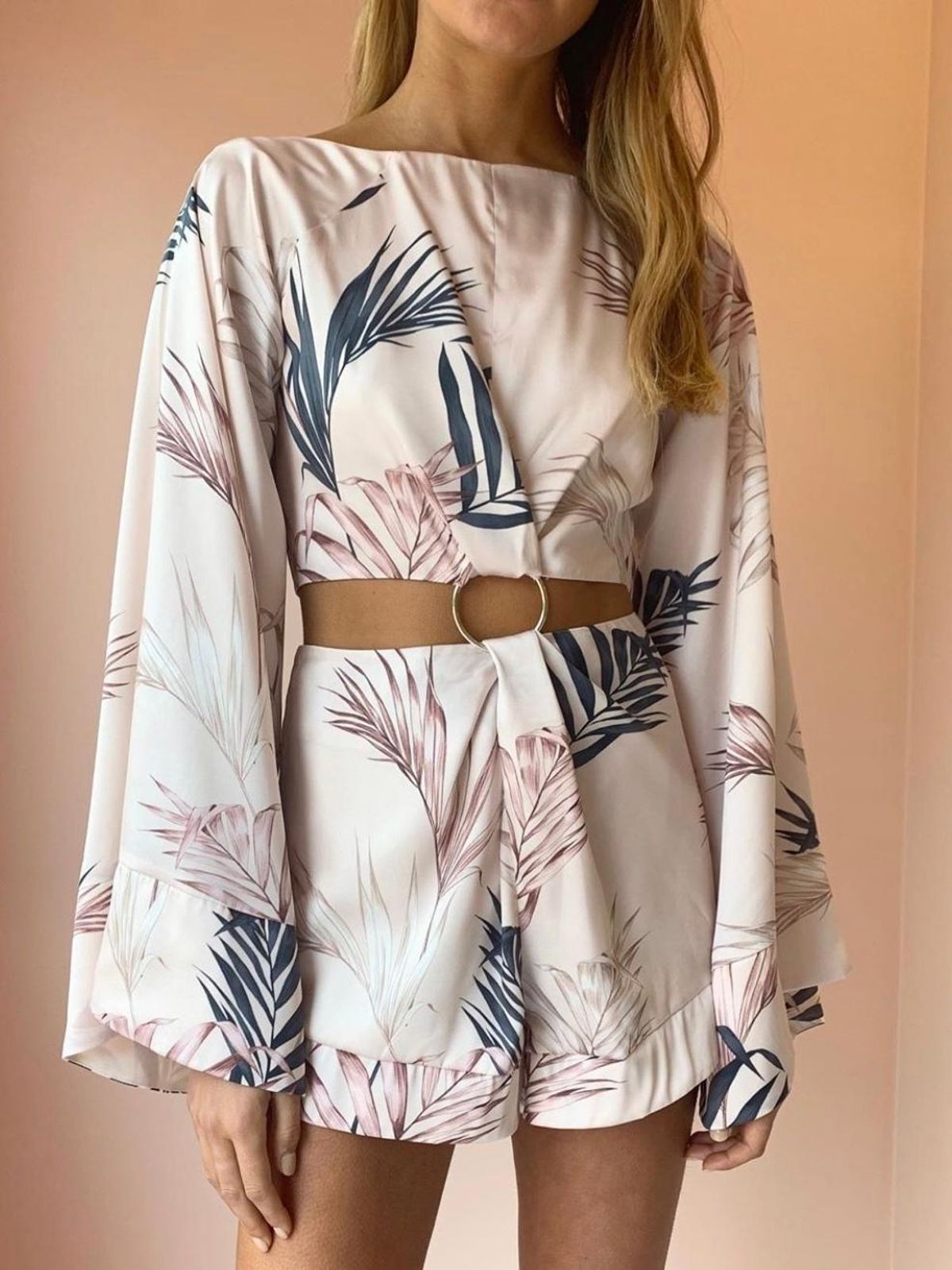 Significant Other Nowhere Romper in Palm Blush Size AU 6 - Image 2