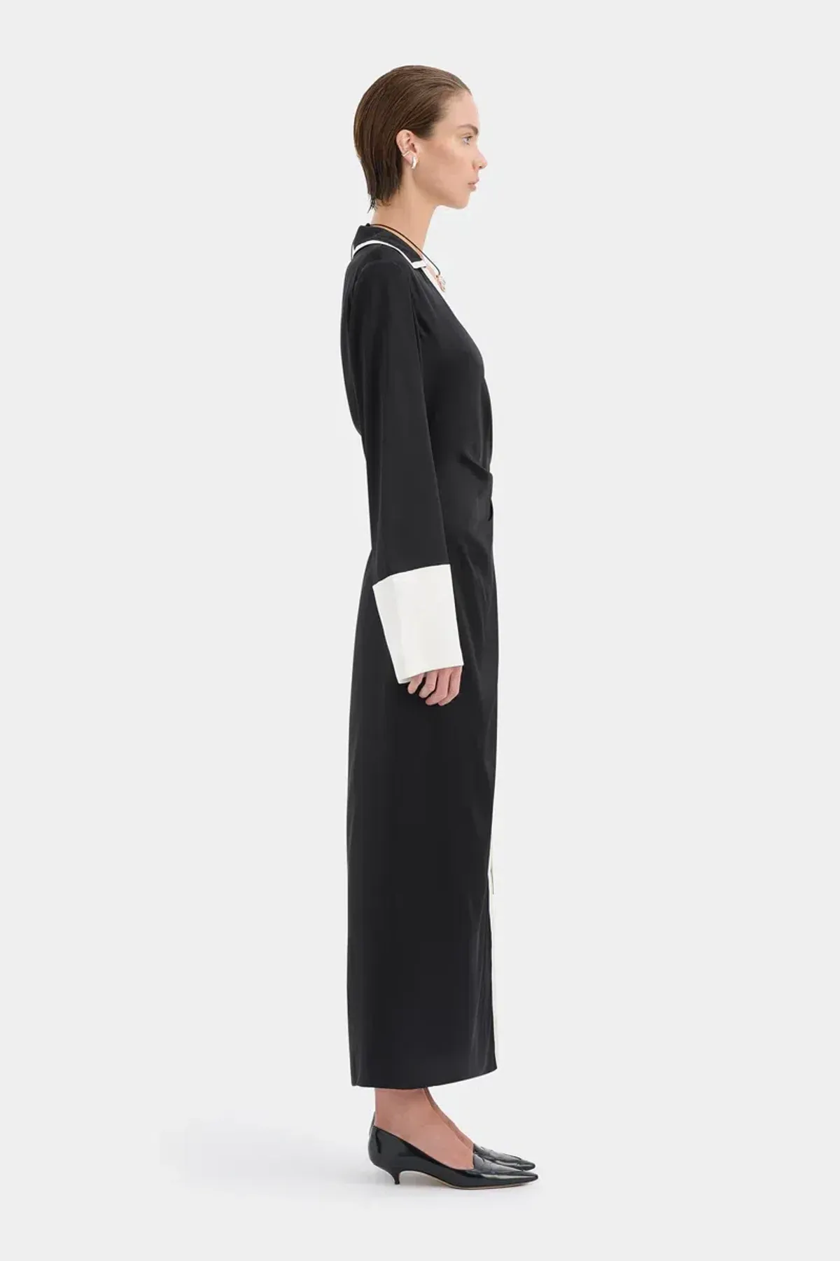 Sir The Label Yasmine Wrap Shirt Dress Size 3 - Image 4