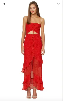 BEC & BRIDGE FRENCH KISS RED MAXI DRESS SIZE 8 for rent on The Volte - image 1
