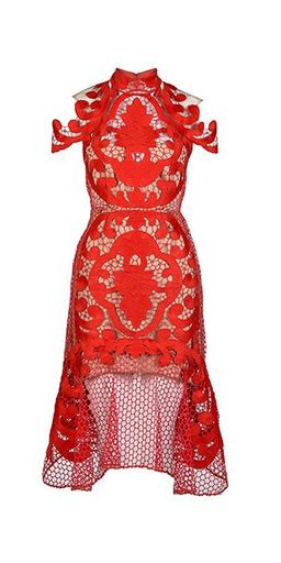 Stunning THURLEY Rose Ceremony Red Midi Dress - Size 6 - RRP $649.99 for rent on The Volte - image 2