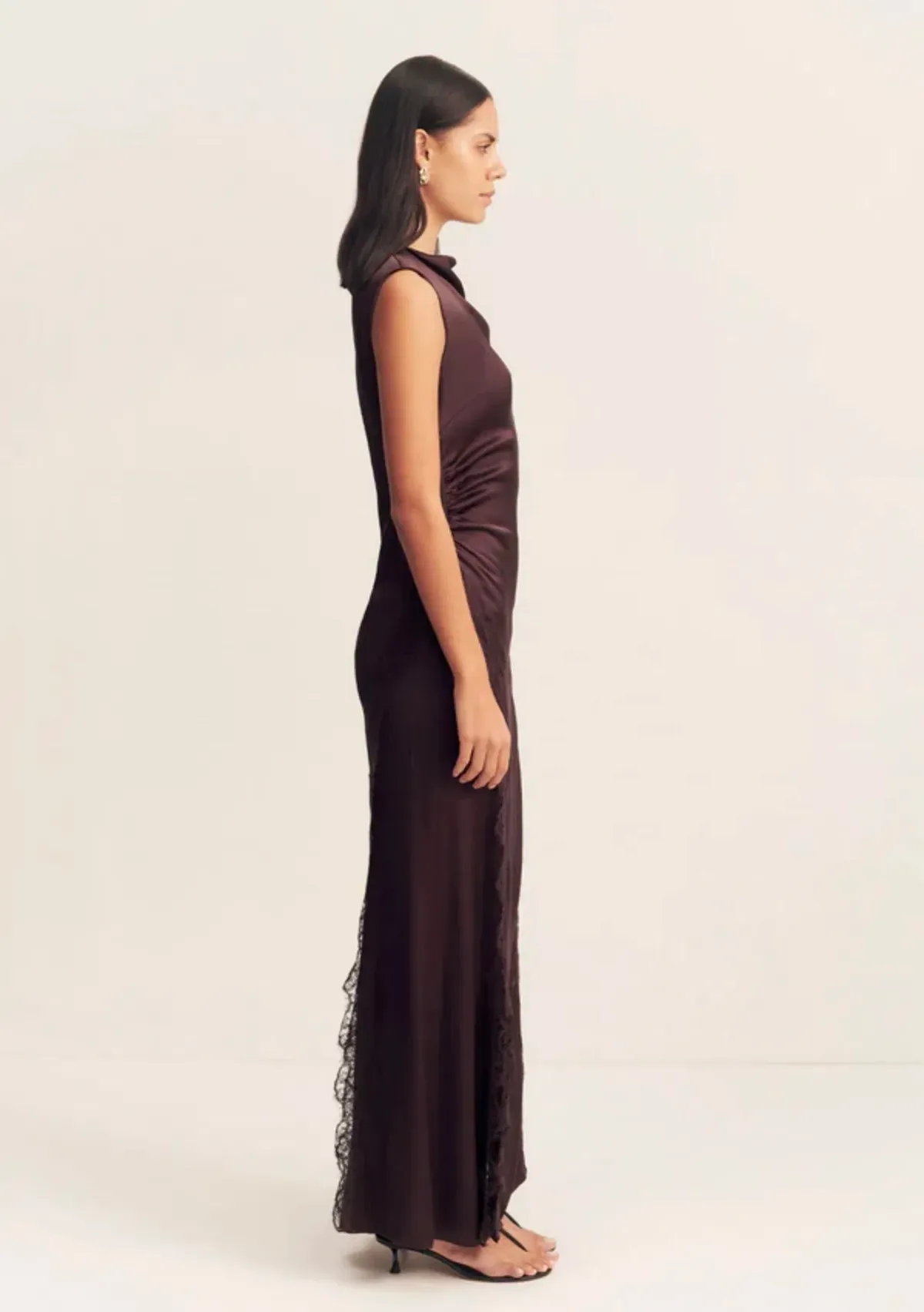 Shona Joy Allegra Lace Panelled Maxi Dress size AU 6 - Image 5