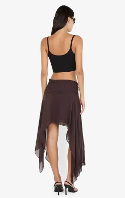 Bec & Bridge TALLIS ASYM SKIRT Dark Chocolate size AU 6 for rent on The Volte - image 4