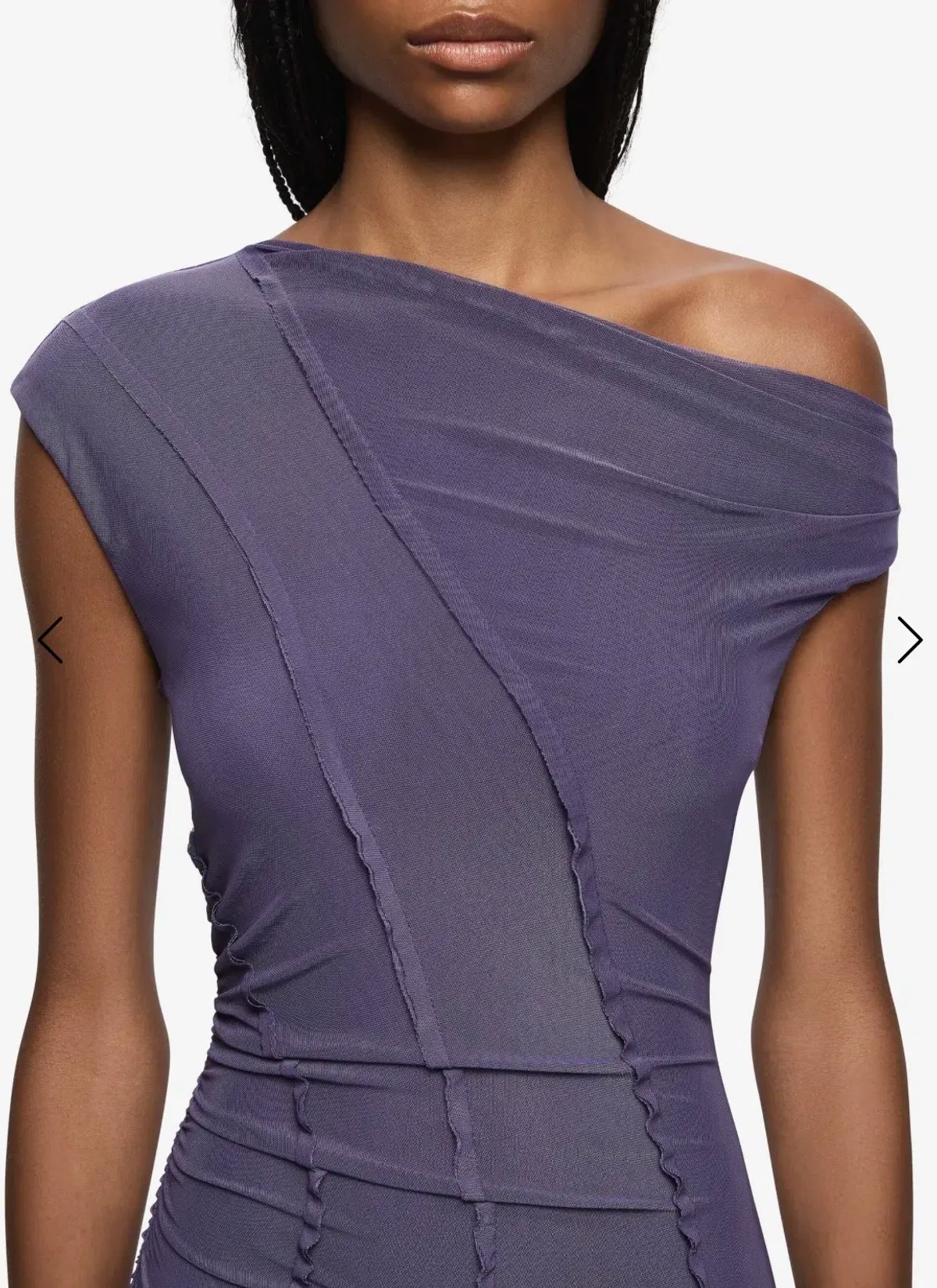 Bec & Bridge Delila Asym Midi Dress in Amethyst size AU 8 - Image 3