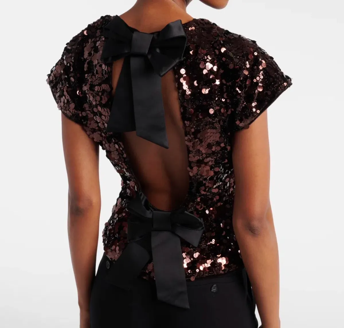Ganni velvet sequins top size 34 (6/XS)  - Image 1