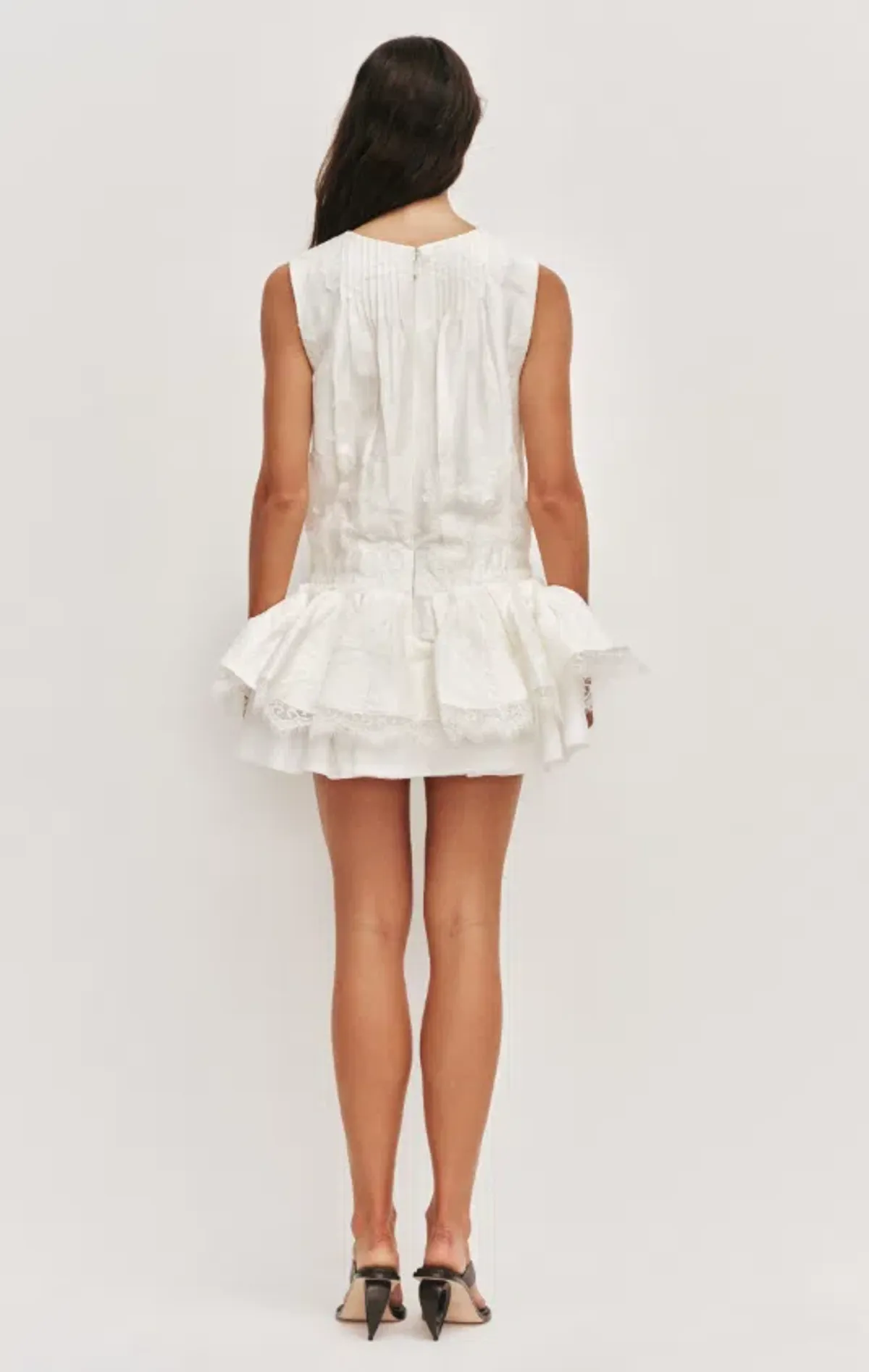 AJE Cressida Mini Dress Ivory Size 10 - Image 2