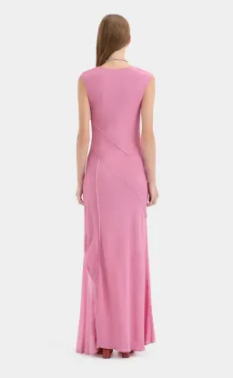 Sir the Label Elin Panelled Gown Berry Size 2 for rent on The Volte - image 2