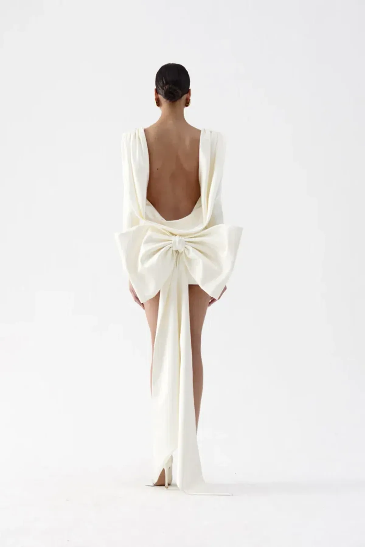 The New Arrivals by Ilkyaz Ozel - Isthar Mini Bow Dress - Image 1