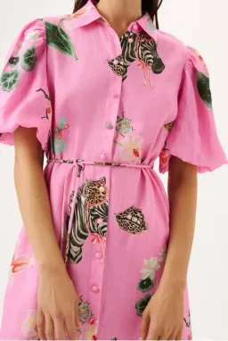 ROAME.- Berkeley Dress- Pink- Size L for rent on The Volte - image 3
