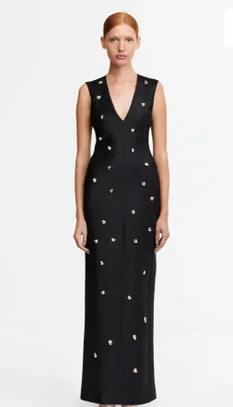 Acler- Pattison Maxi Dress- Dark Baroque/Black- Size 16 for rent on The Volte - image 3
