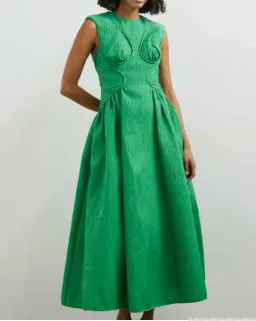 Rachel Gilbert- Celia Dress- Apple Green- Size 14 for rent on The Volte - image 3