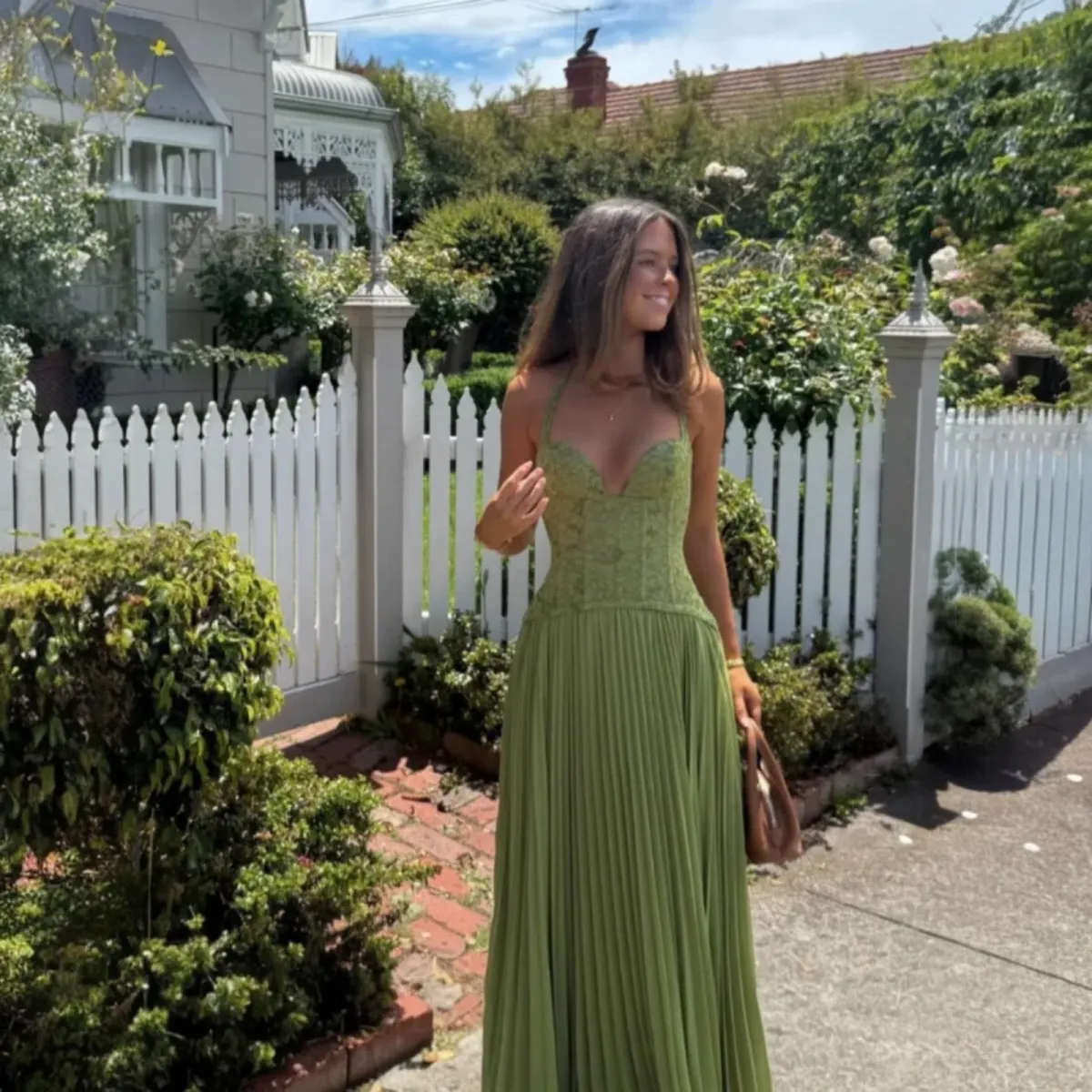 Fenity Gaia Dress In Green Size Small - Image 2