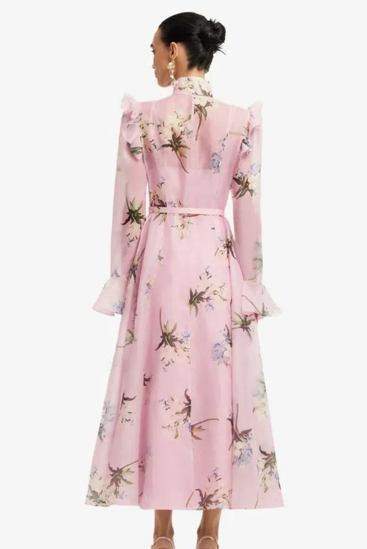Leo Lin Katrina Butterfly Sleeve Midi Dress size 10  - Image 2