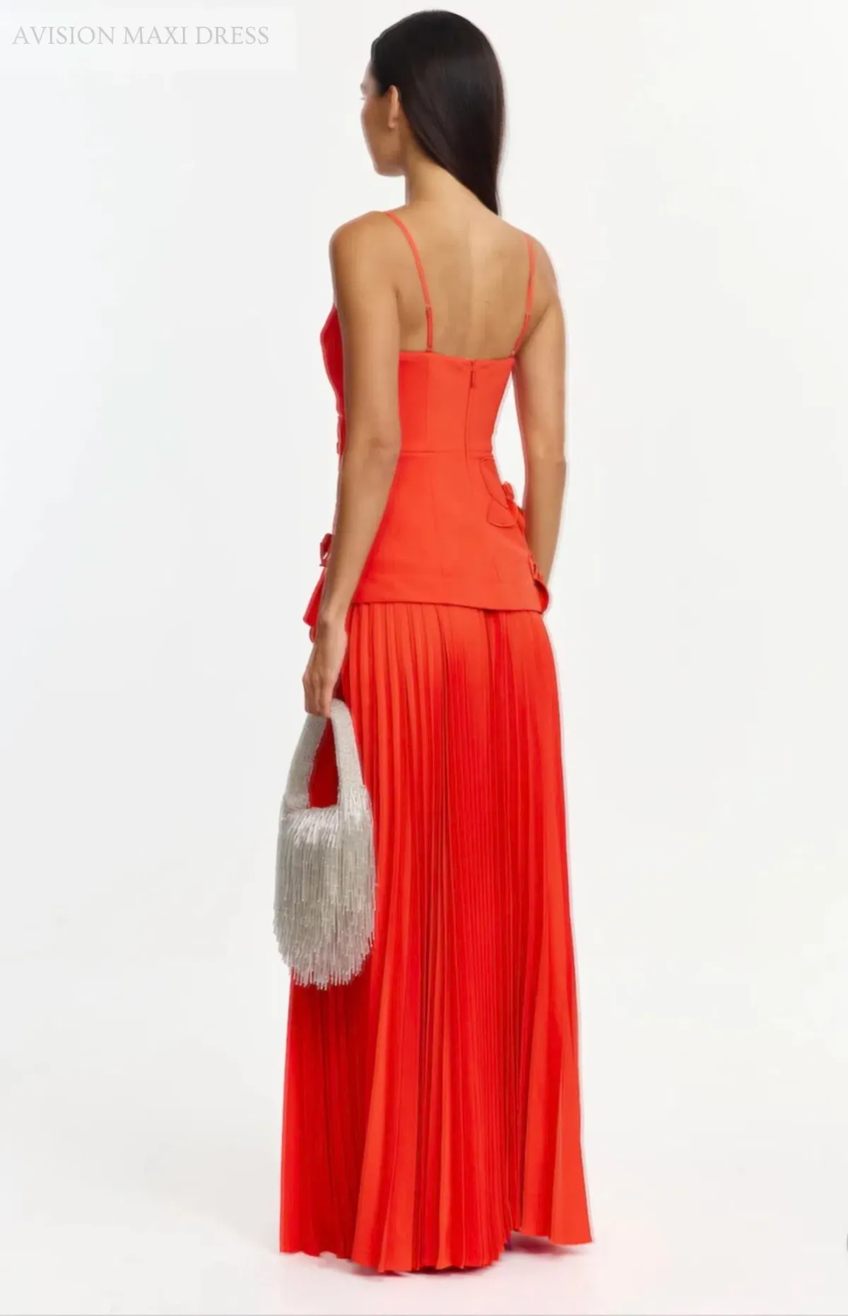 Acler Avision Maxi Dress Chilli 14 - Image 2
