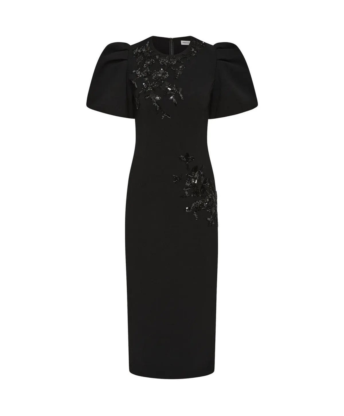 Rebecca Vallance Livia Midi Dress in Black Size AU 10 - Image 4