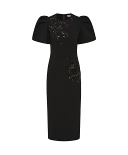 Rebecca Vallance Livia Midi Dress in Black Size AU 10 for rent on The Volte - image 4