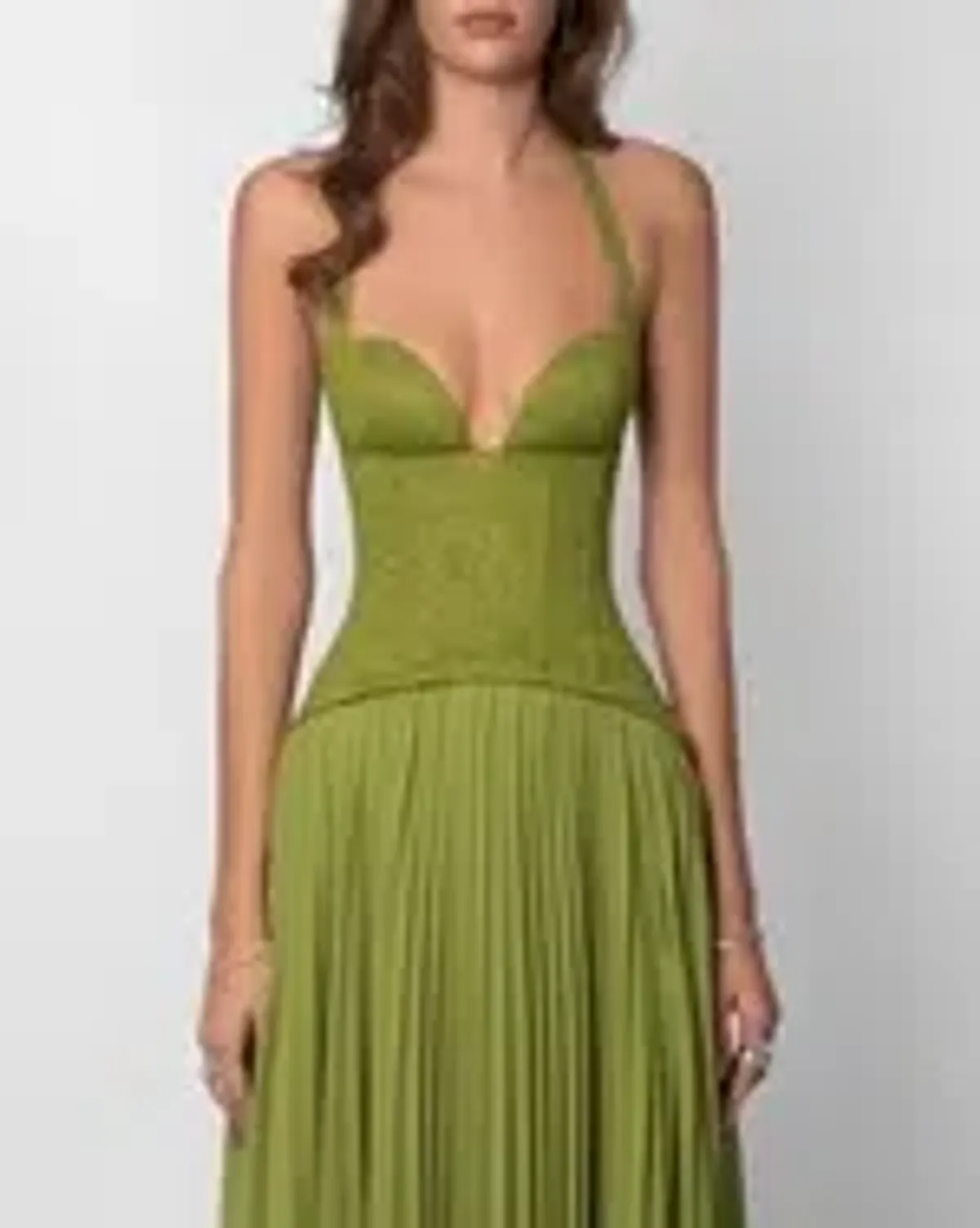 Fenity Gaia Maxi Dress in Green Size S - Image 9