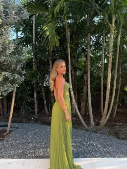Fenity Gaia Maxi Dress in Green Size S for rent on The Volte - image 2