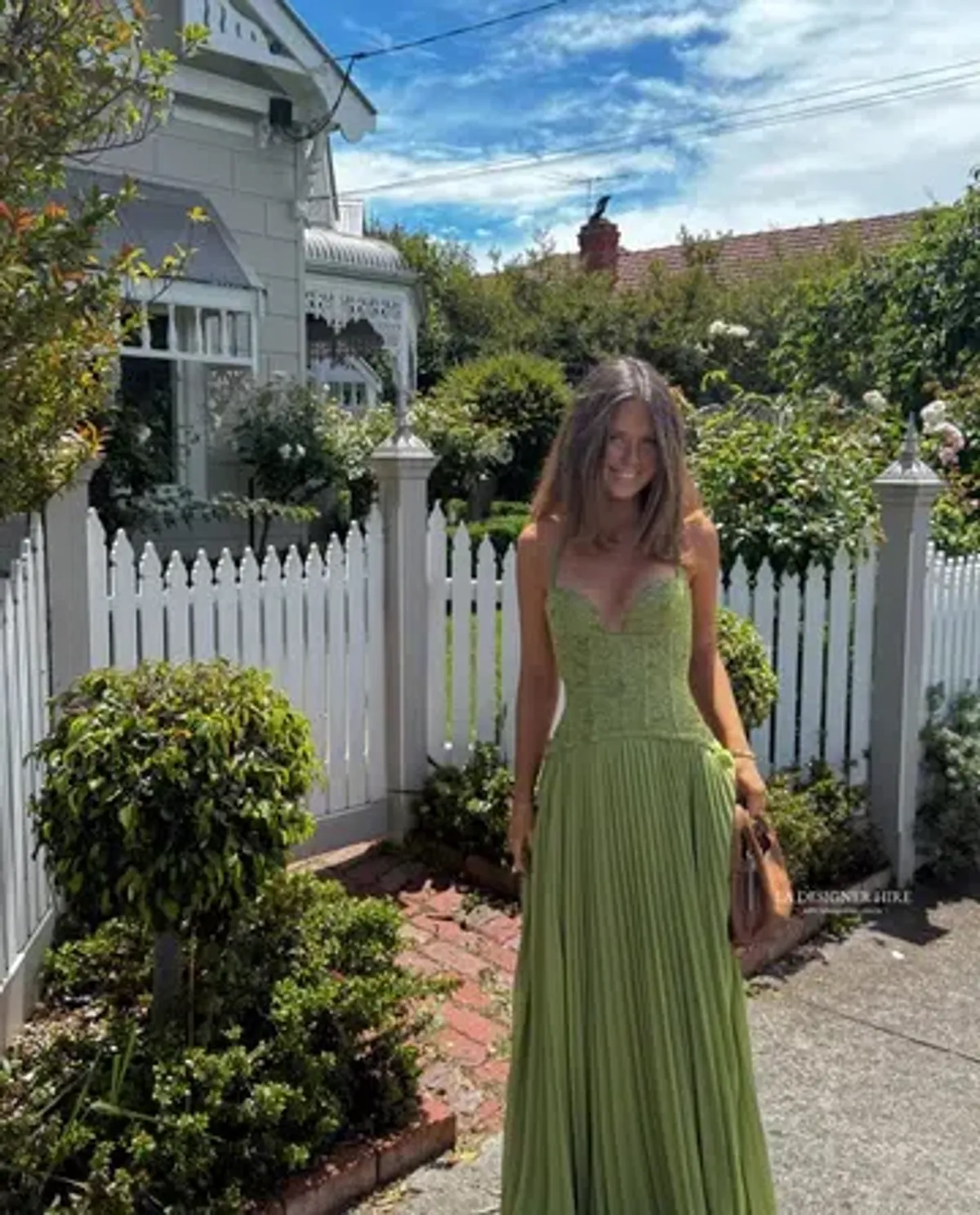 Fenity Gaia Maxi Dress in Green Size L - Image 6