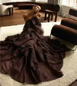 🤎Aje Pandorea Layered Maxi Dress in Carob Chocolate Brown - Size 10 AU 🤎 Tiered Ruffled Maxi Gown for rent on The Volte - image 2
