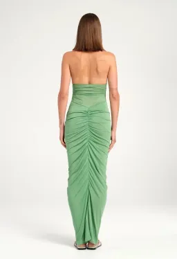 BENNI Pierre Maxi Dress In Forest Green | Size AU 12 for rent on The Volte - image 4