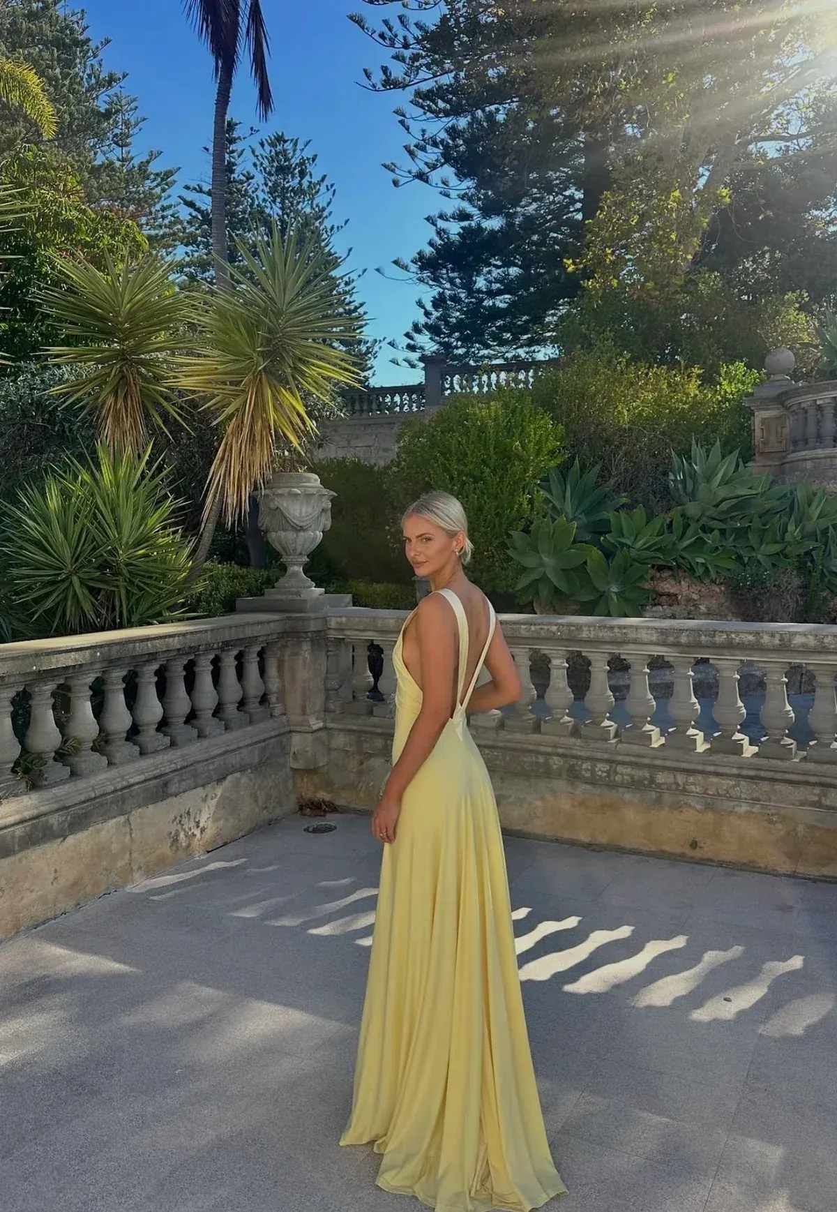 Ance Gria Rosa Gown Yellow/Lemon size XS - Image 2