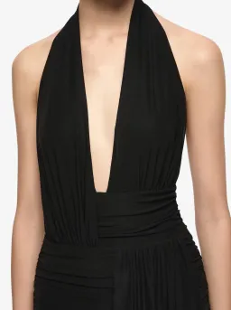 Bec & Bridge Cassis Drape Maxi Dress in Black, Size 8 for rent on The Volte - image 3