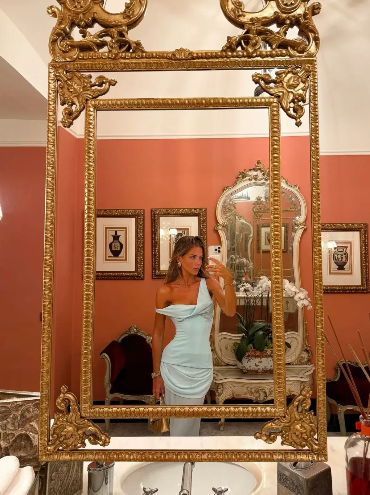 Natalie Rolt Candence Gown blue aqua size 1 (6-8) - Image 4