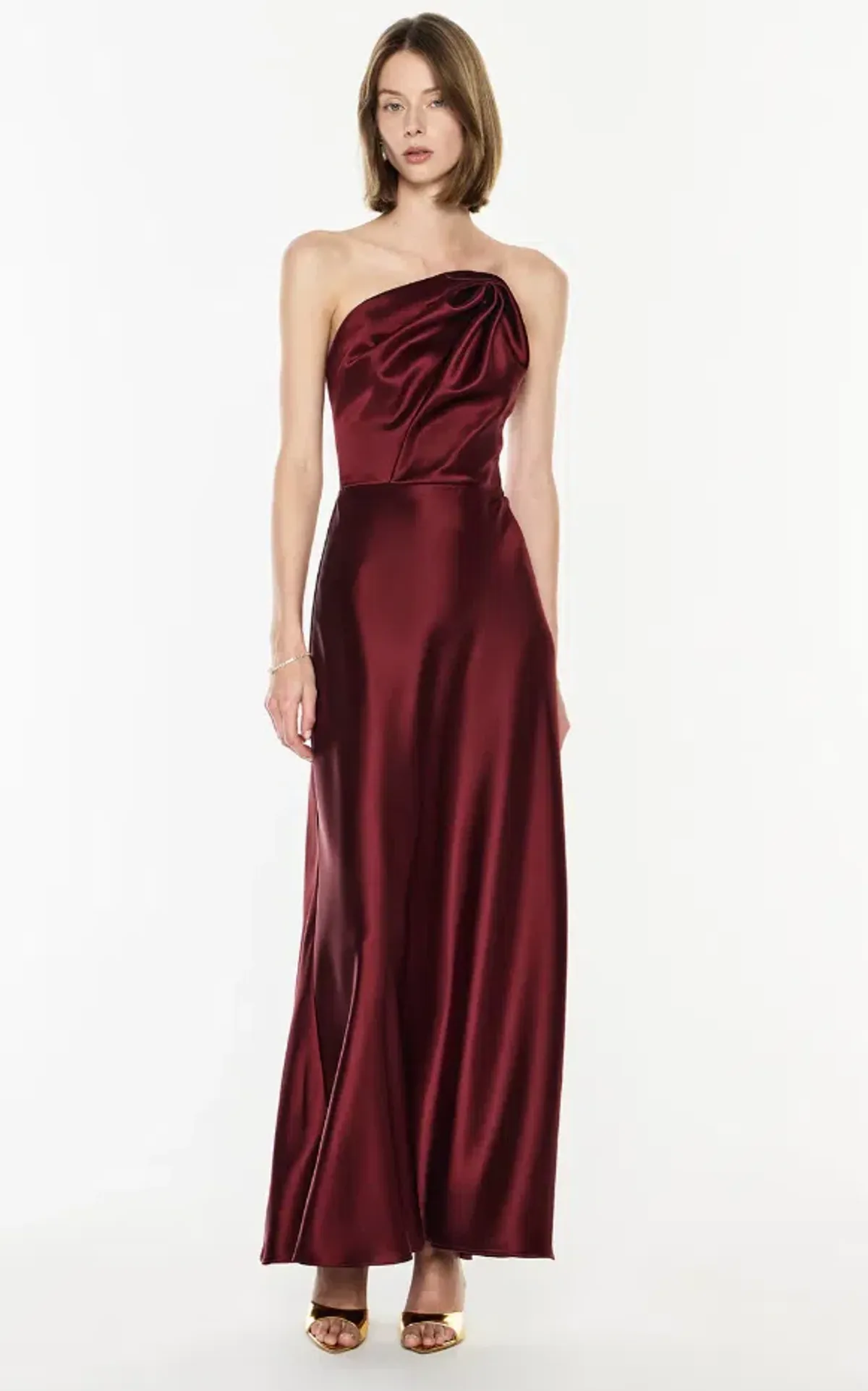Manning Cartell Show Me Love Strapless Gown Dark Cherry Size 12 - Image 1