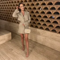 JACQUEMUS Beige Le Raphia 'La Robe Bari' Minidress size 6-8 for rent on The Volte - image 1