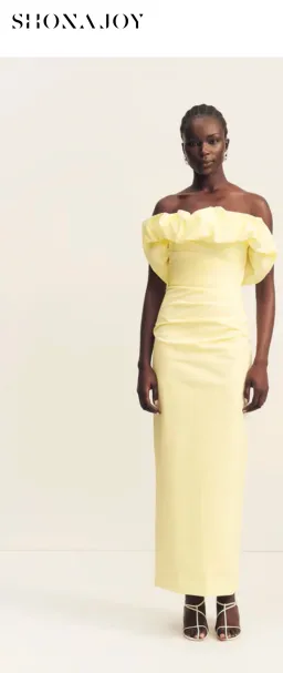 Shona Joy strapless maxi lemonade size 12 for rent on The Volte - image 1