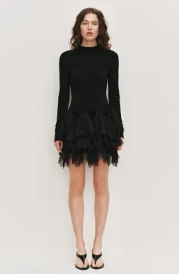 AJE Thalia Knit Mini Dress Size XS for rent on The Volte - image 1